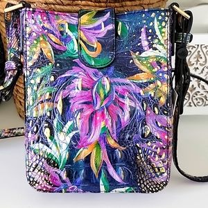 NWOT BRAHMIN Melbourne Collection Marley Visionary Leather Crossbody Bag